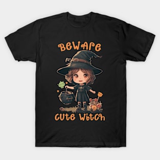 Beware Cute Witch T-Shirt